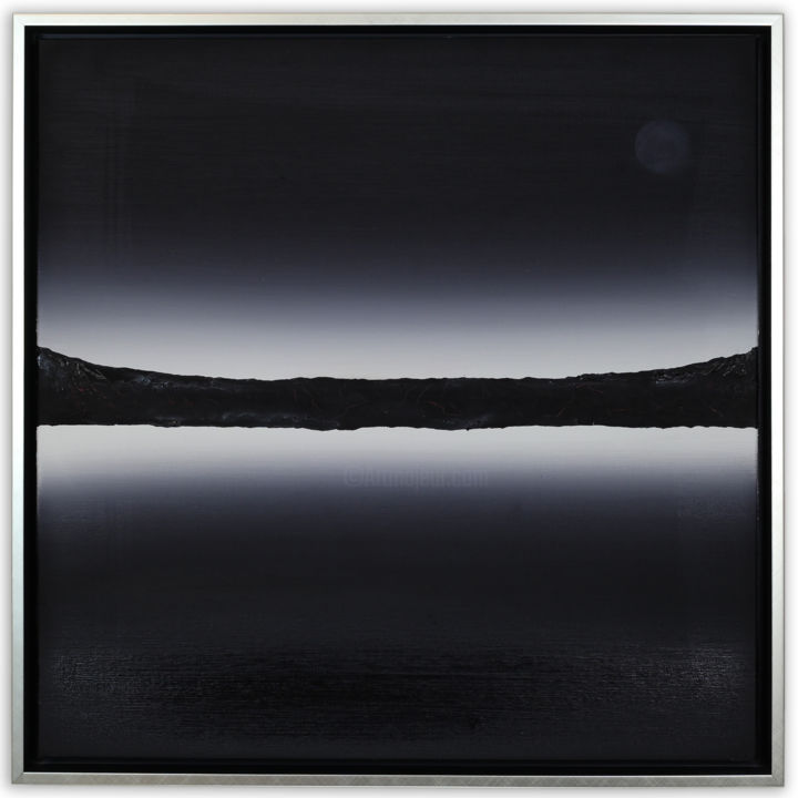 Painting titled ""Night in Escalabri…" by David Har-Zion, Original Art, Acrylic