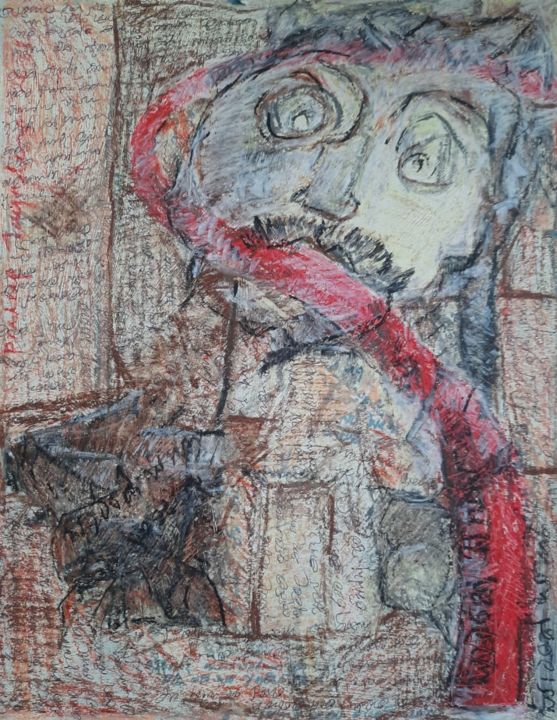Painting titled "Hope II" by Pradeep Jayatunga, Original Art, Pastel