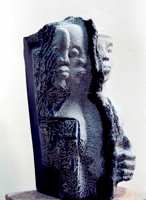 Sculpture intitulée "Woman" par Puran Prajapati, Œuvre d'art originale, Pierre