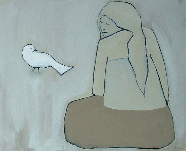 Ζωγραφική με τίτλο "Freedom Wish" από Pras, Αυθεντικά έργα τέχνης, Λάδι