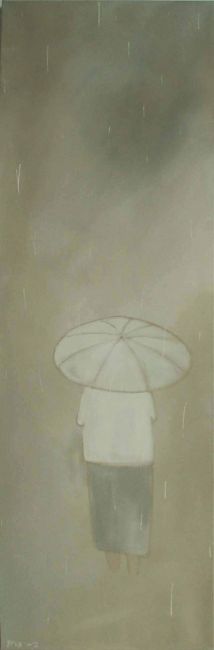 Ζωγραφική με τίτλο "RAIN" από Pras, Αυθεντικά έργα τέχνης, Ακρυλικό