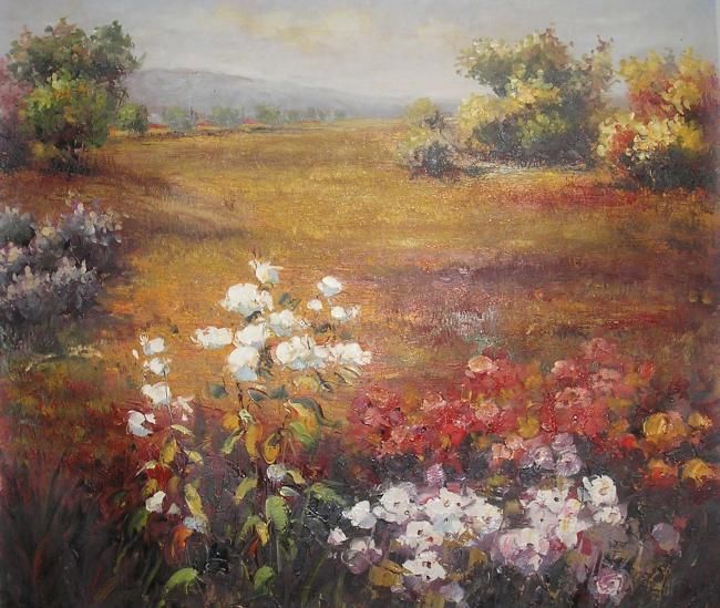 Painting titled "Blooming Flowers" by Prasana Sahu, Original Artwork