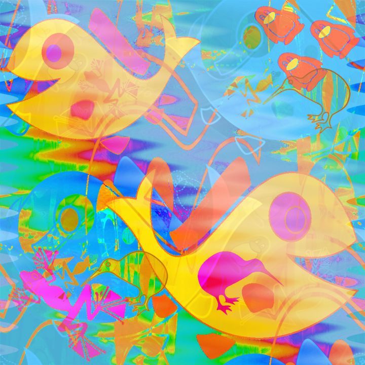 Arts numériques intitulée "fish" par Preeta Gopalswami, Œuvre d'art originale