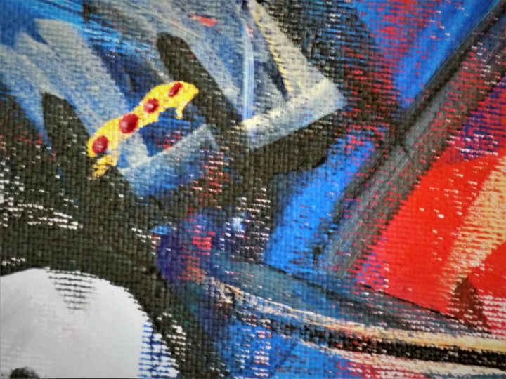 Digital Arts titled "Ruby Blur No.4" by James Presley, Original Artwork, Digital Painting