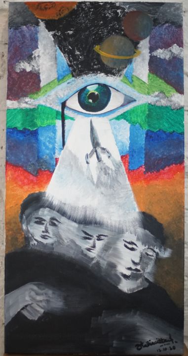 Painting titled "“UNITY”" by Prespective Psychology, Original Artwork, Acrylic