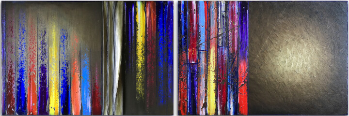 绘画 标题为“Stripe Tease” 由Preston M. Smith (PMS), 原创艺术品, 油