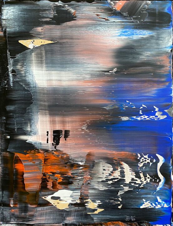 Malerei mit dem Titel "Dusk To Dawn" von Preston M. Smith (PMS), Original-Kunstwerk, Acryl