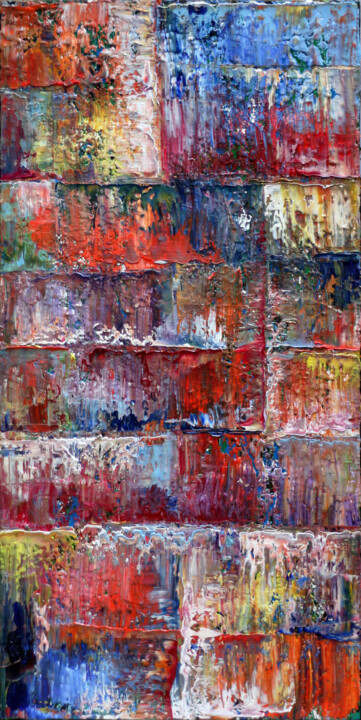 Картина под названием "Slippery Slope" - Preston M. Smith (PMS), Подлинное произведение искусства, Масло