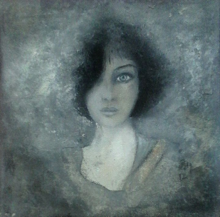 Malerei mit dem Titel "Sue" von Barbaram, Original-Kunstwerk, Acryl