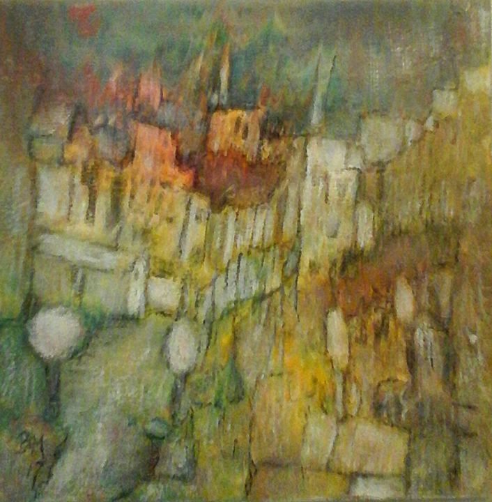 Malerei mit dem Titel "Castella" von Barbaram, Original-Kunstwerk, Acryl