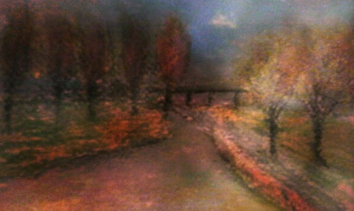 Digitale Kunst mit dem Titel "Herbstfärbung" von Barbaram, Original-Kunstwerk