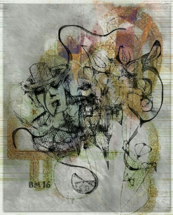 Grafika cyfrowa / sztuka generowana cyfrowo zatytułowany „No 16” autorstwa Barbaram, Oryginalna praca