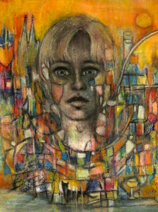Malerei mit dem Titel "Surreal 100  (Ich b…" von Barbaram, Original-Kunstwerk