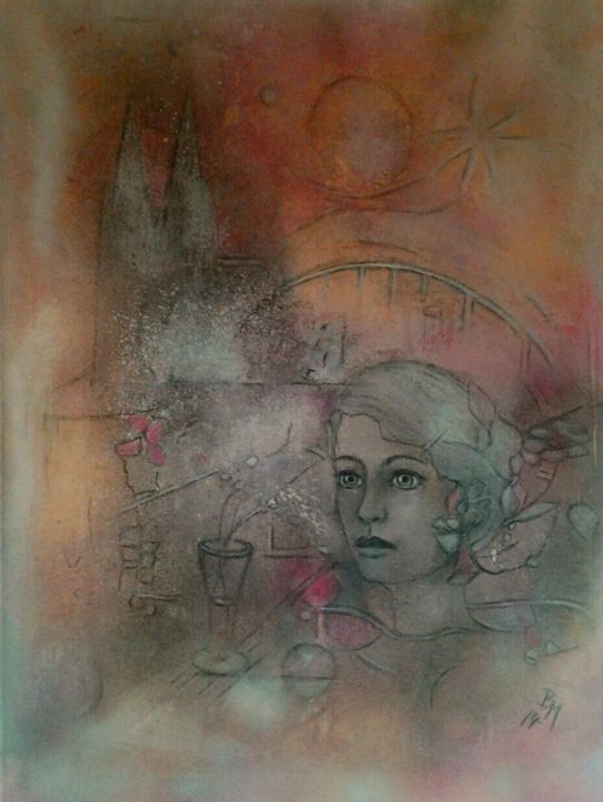 Pittura intitolato "Verbundenheit" da Barbaram, Opera d'arte originale, Acrilico