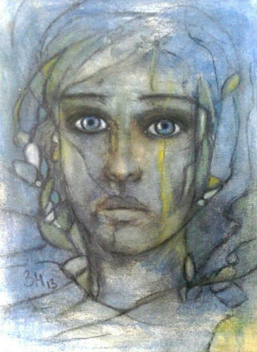 Malerei mit dem Titel "Mala" von Barbaram, Original-Kunstwerk, Acryl