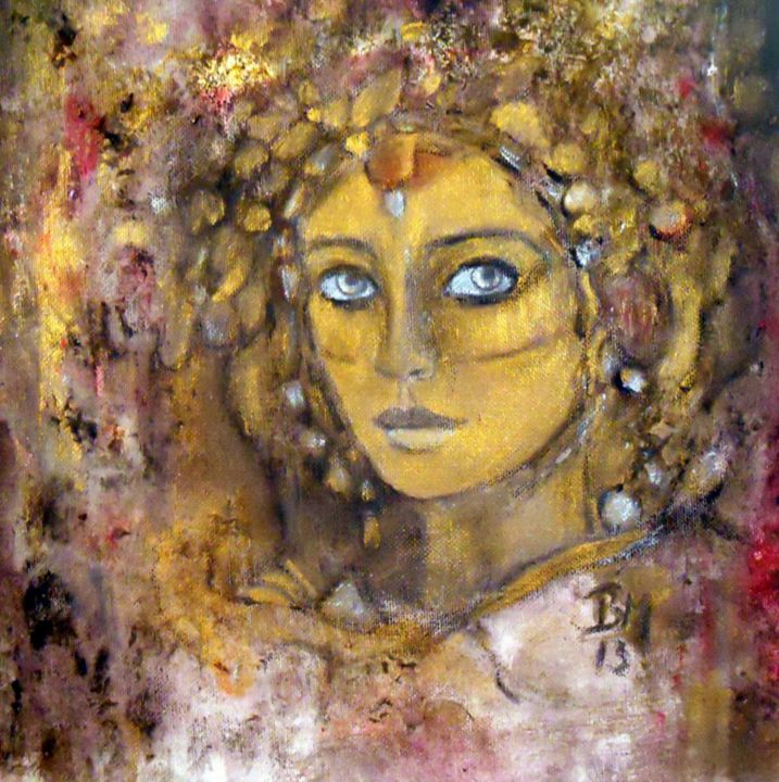 Painting titled "Anaid" by Barbaram, Original Artwork, Acrylic