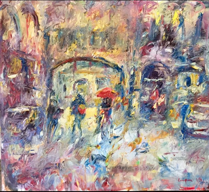 Painting titled "Modena" by Primo Canepari, Original Artwork, Oil