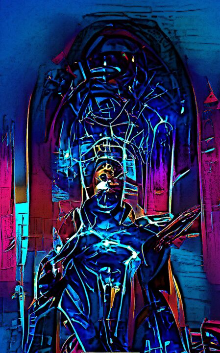 Arte digital titulada "Cosmic Warrior Debi…" por Prince Elros, Obra de arte original, Trabajo Digital 2D