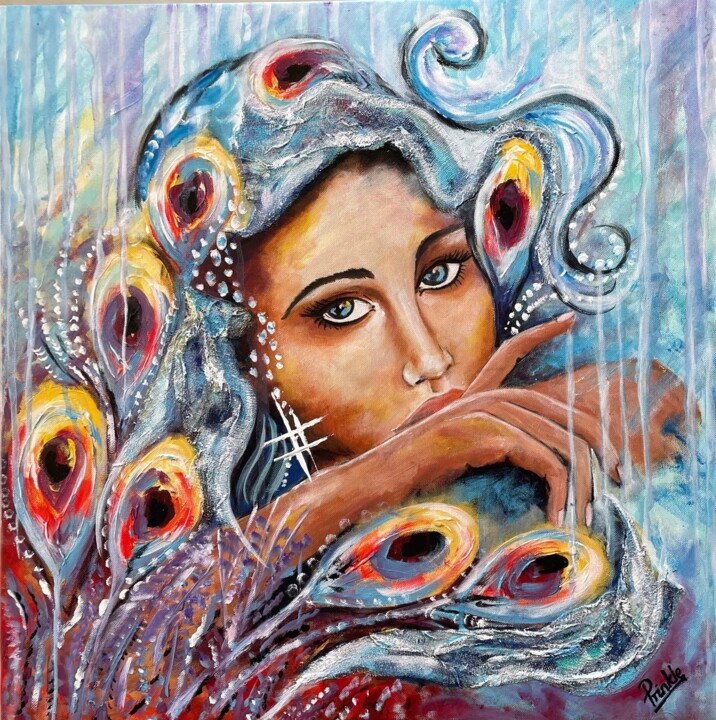 Peinture intitulée "Monsoon" par Prinkle Mehta, Œuvre d'art originale, Acrylique
