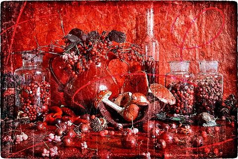 Arte digital titulada "Perfect Red" por Arte Ermel, Obra de arte original, Pintura Digital
