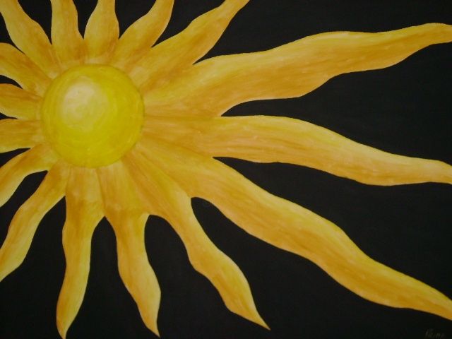 Painting titled "sun 25" by Prior, Original Artwork