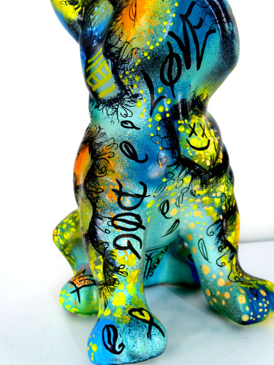 Sculpture Bulldog Pop Art / Statue Bulld, Scultura da Priscilla Vettese