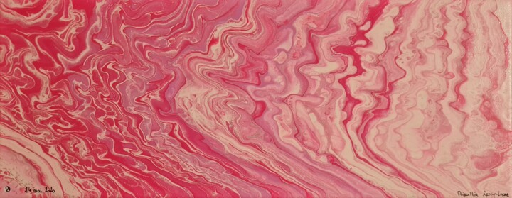 Peinture intitulée "L'essence rose" par Priscillia Leroy Lopez (Fleurhope), Œuvre d'art originale, Acrylique