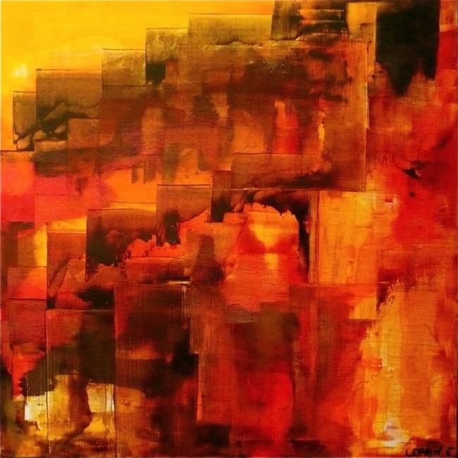 Painting titled "MON SOLEIL" by Chiche Yohan  Edwige Leprin, Original Artwork, Oil