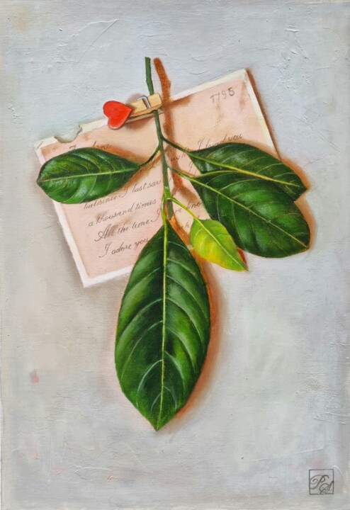 Painting titled "Letter to Josephine" by Priyanka Singh, Original Artwork, Oil