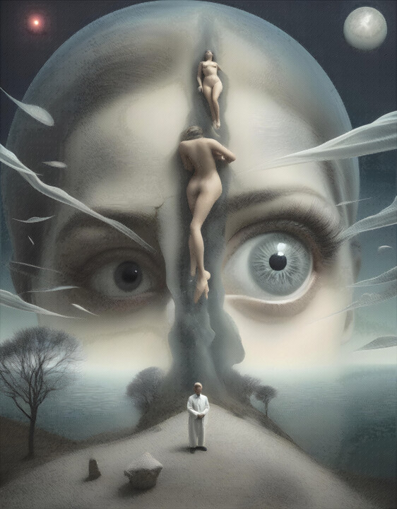 Arte digitale intitolato "Dreamscape Chronicl…" da Probebyar, Opera d'arte originale, Immagine generata dall'IA
