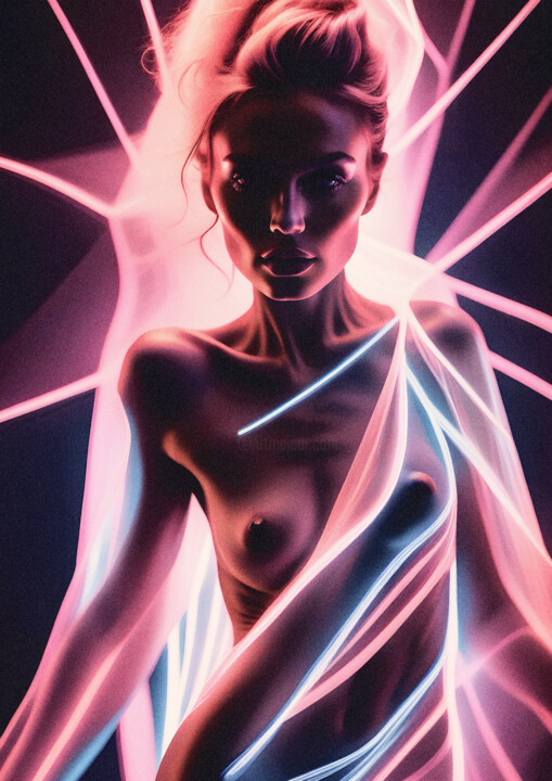 Цифровое искусство под названием "Radiant Reverie No…" - Probebyar, Подлинное произведение искусства, Изображение, сгенериро…