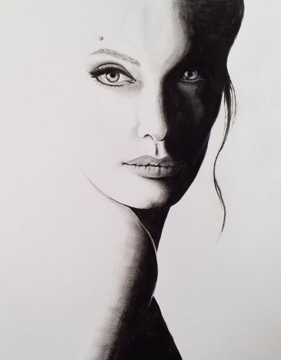 Картина под названием "Дива" - Valentina Procenko, Подлинное произведение искусства, Акварель