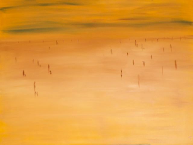 Peinture intitulée "LE VOYAGE DES AMES" par Thierry Faivre, Œuvre d'art originale, Huile
