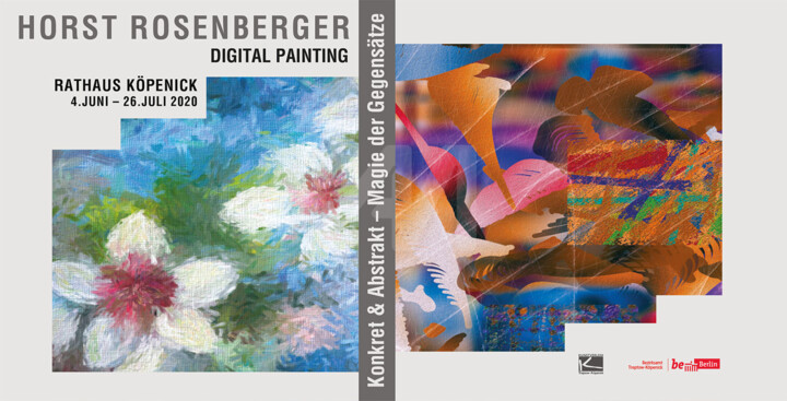 Digitale Künste mit dem Titel "Ausstellung im Rath…" von Horst Rosenberger, Original-Kunstwerk, Digitale Malerei