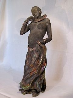Sculpture titled "Rire de femme" by Pierre Campos, Original Artwork, Ceramics