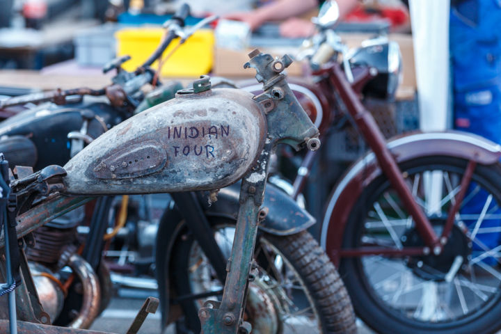 Photographie intitulée "Indian Four oldtimer" par Dimitri Propp, Œuvre d'art originale, Photographie numérique