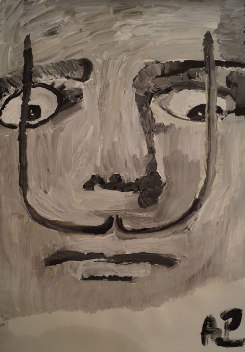 Malerei mit dem Titel "Dali" von Amaury Prouvost, Original-Kunstwerk, Acryl