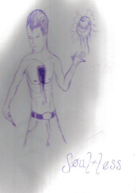 Drawing titled "Soul-less" by The Antichrist, Original Artwork