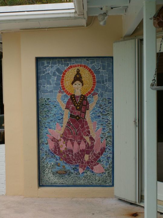 Painting titled "TILE MOSAIC" by Puchi, Original Artwork