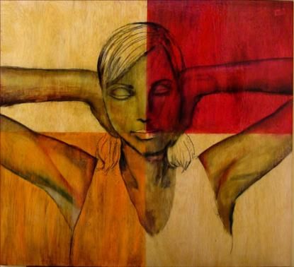 Malarstwo zatytułowany „I DON'T WANT TO KNOW” autorstwa Puchi, Oryginalna praca, Akryl