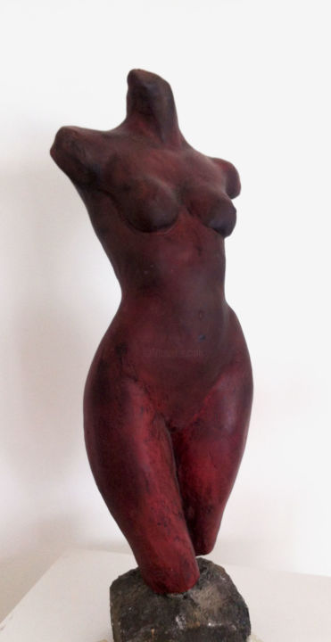 Скульптура под названием "Femme" - Puchi, Подлинное произведение искусства