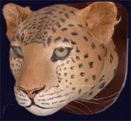 "Leopard Head" başlıklı Heykel Suresh Pandit tarafından, Orijinal sanat