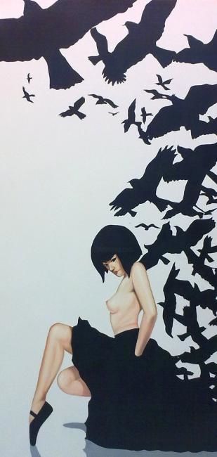 Pintura titulada "Bangkok Mistress" por pun, Obra de arte original