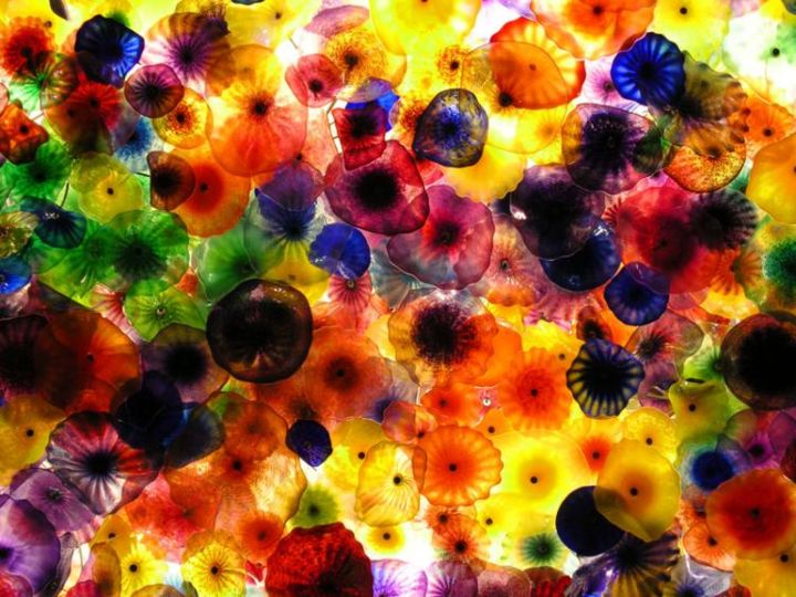 Painting titled "Ceiling of Bellagio…" by Punit Vaidya, Original Art, Oil