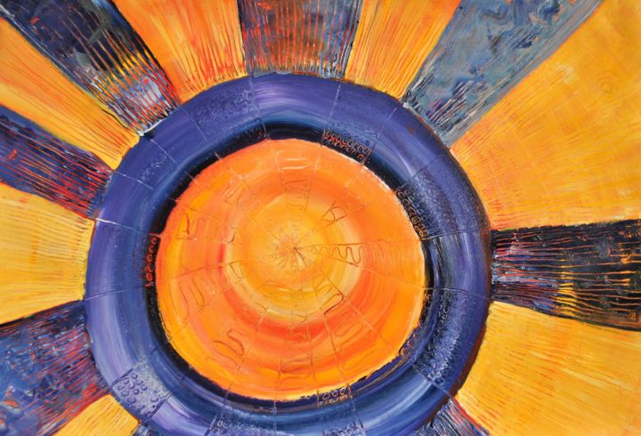 Картина под названием "Infinity" - Purusha Geelen - Van De Graaf, Подлинное произведение искусства, Акрил