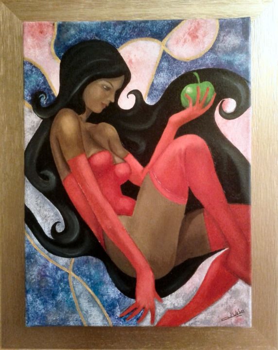 Peinture intitulée "Eva" par Pascal Weber, Œuvre d'art originale