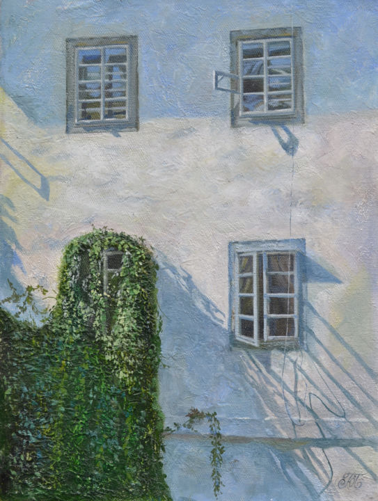 Painting titled "Windows" by Uriy Pianida, Original Artwork, Oil