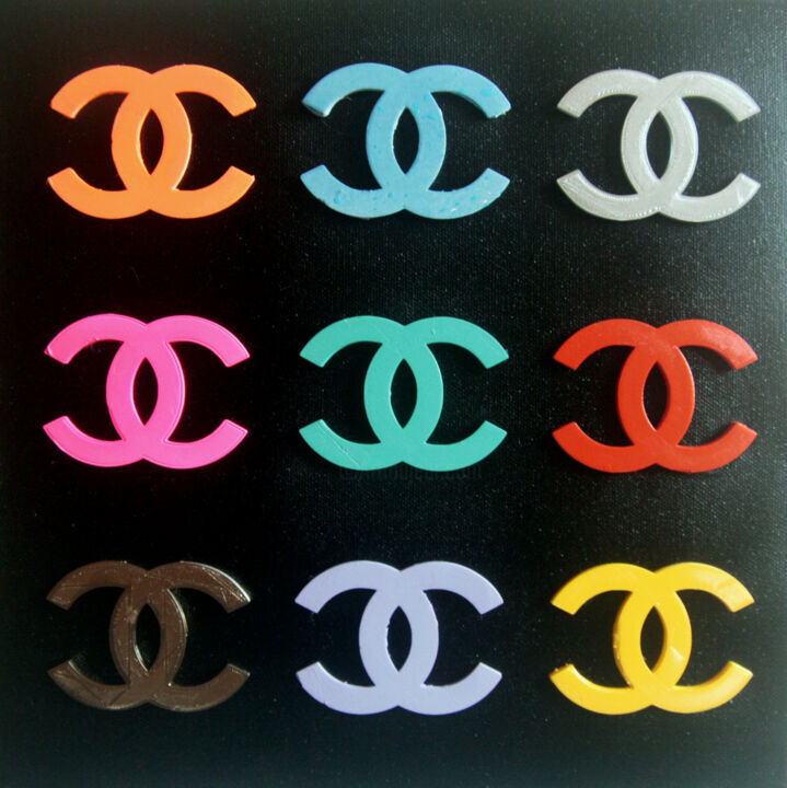 绘画 标题为“PyB coco Chanel col…” 由Pyb, 原创艺术品, 拼贴