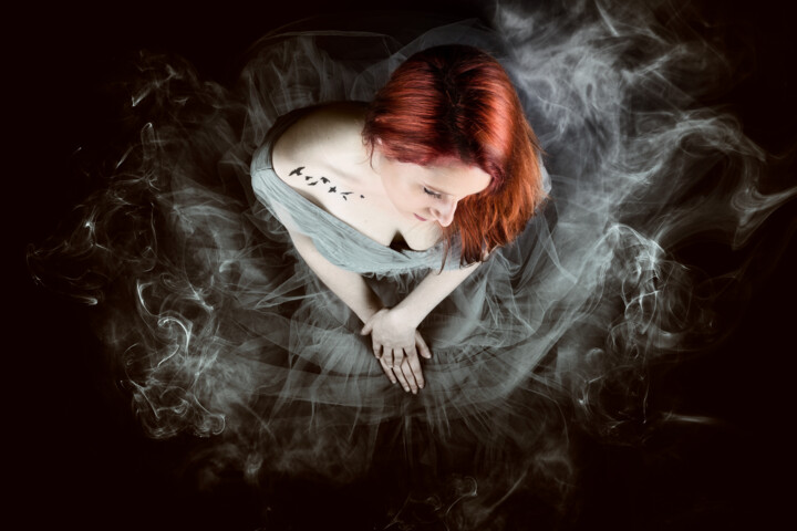 Photography titled "Smoking dress" by Pierre-Yves Donzé, Original Artwork, Digital Photography