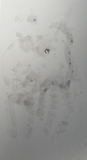 Картина под названием "Octopussy" - Q.Mumu, Подлинное произведение искусства